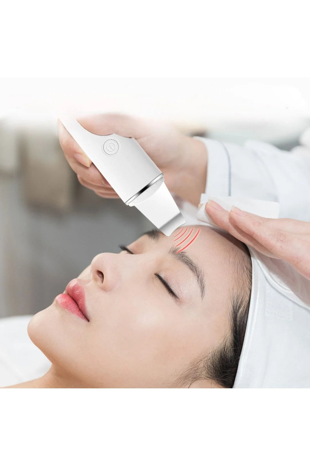 Şarjlı Ultrasonik Cilt Spatulası – Siyah Nokta & Akne Temizleyici