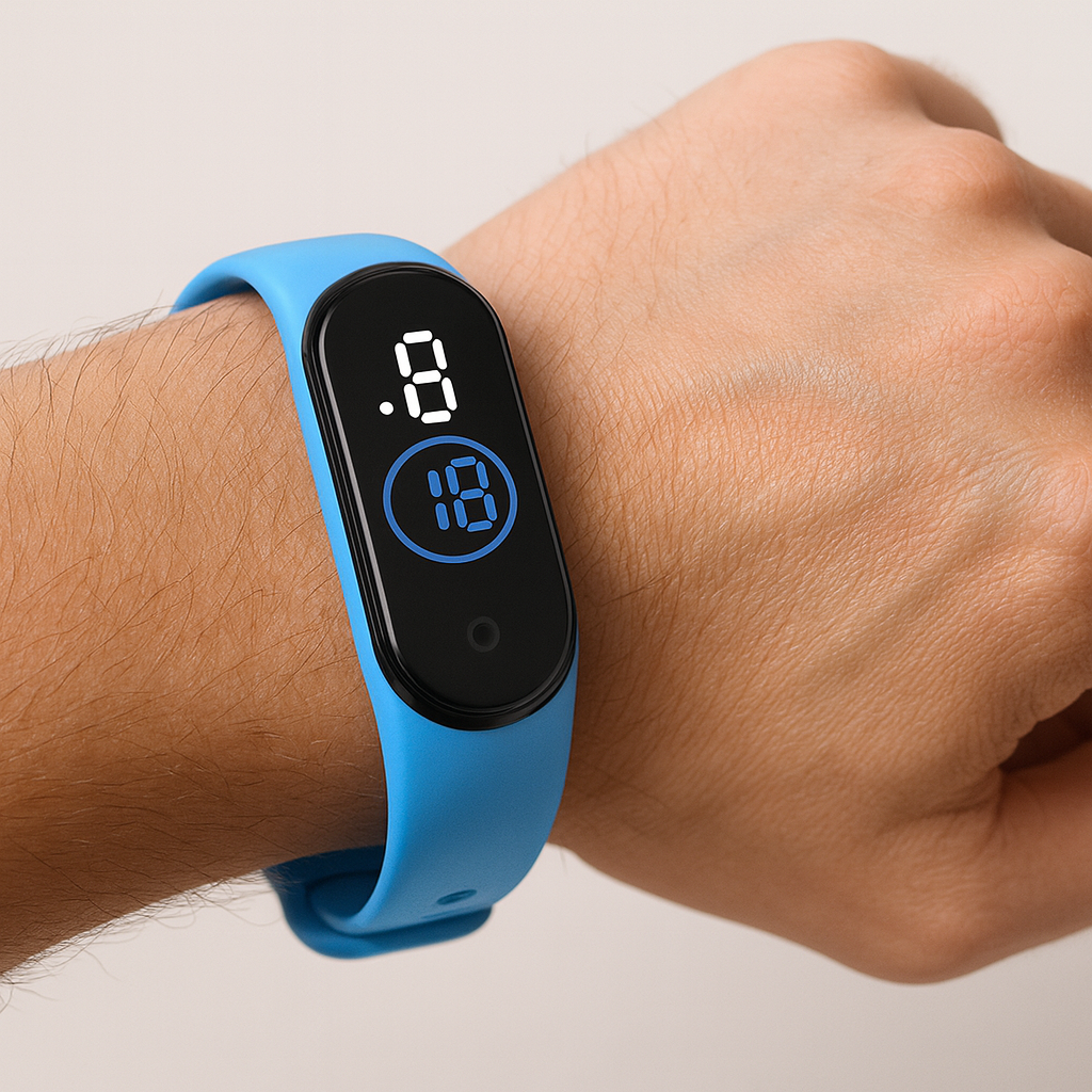 Dijital Dokunmatik Led Ekran Renkli Unisex Saat