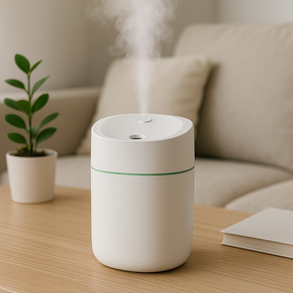 200 ml Ultrasonik Hava Nemlendirici & Aroma Difüzörü – LED Işıklı