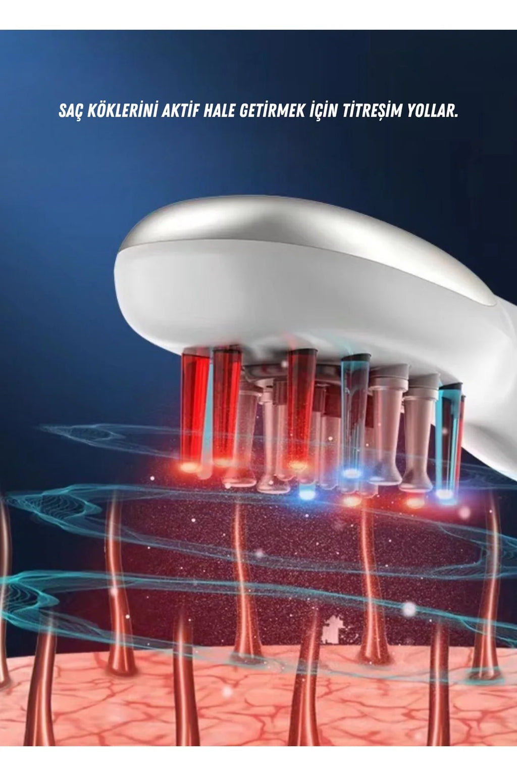 Şarjlı İyonik Saç Tarağı – Saç Dökülmesine Karşı Bakım