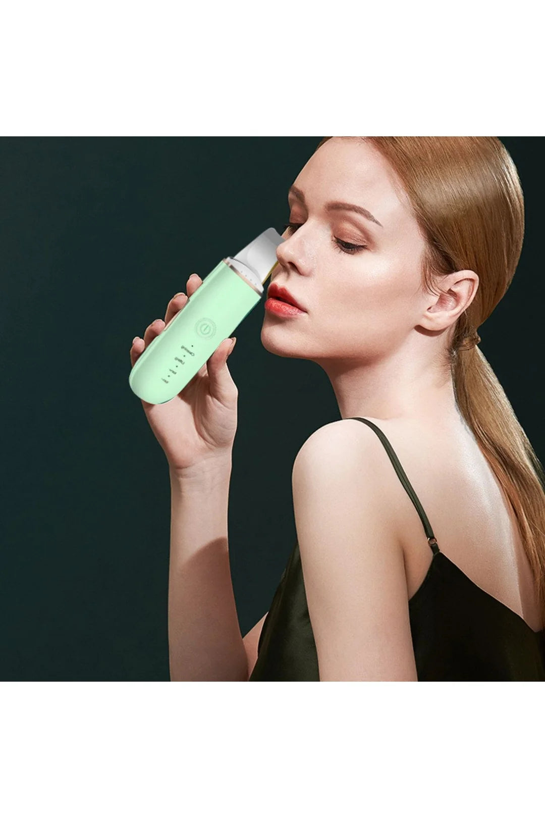 Şarjlı Ultrasonik Cilt Spatulası – Siyah Nokta & Akne Temizleyici