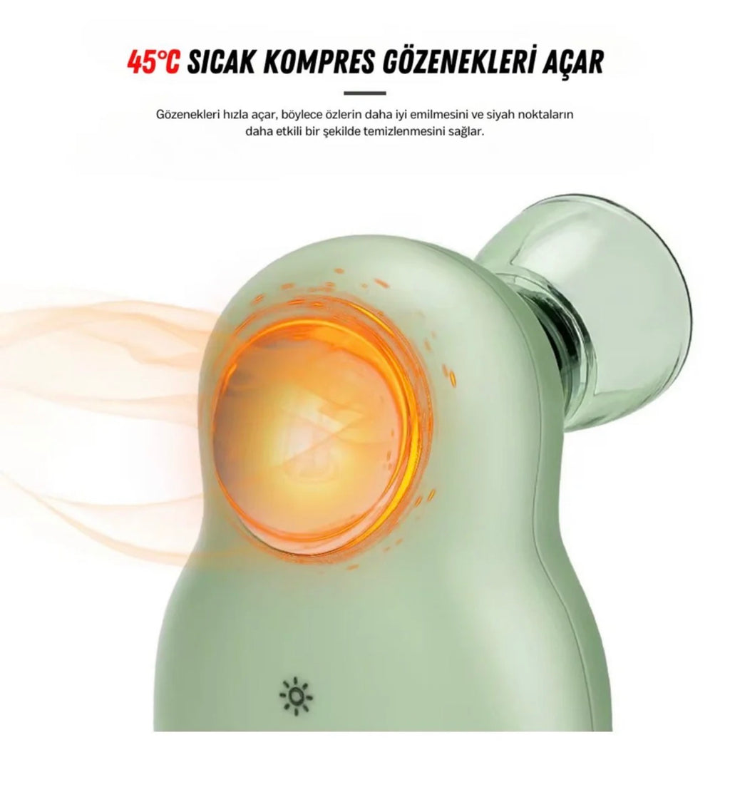 5 Başlıklı Şarjlı Siyah Nokta Temizleyici Vakum Cihazı | Gözenek Arındırıcı Cilt Bakım Aleti