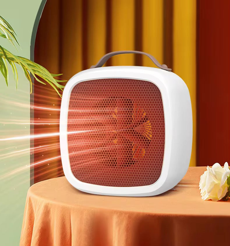 Taşınabilir Lüks Mini Isıtıcı Elektrikli 600w Küçük Isıtıcı Beyaz Renk
