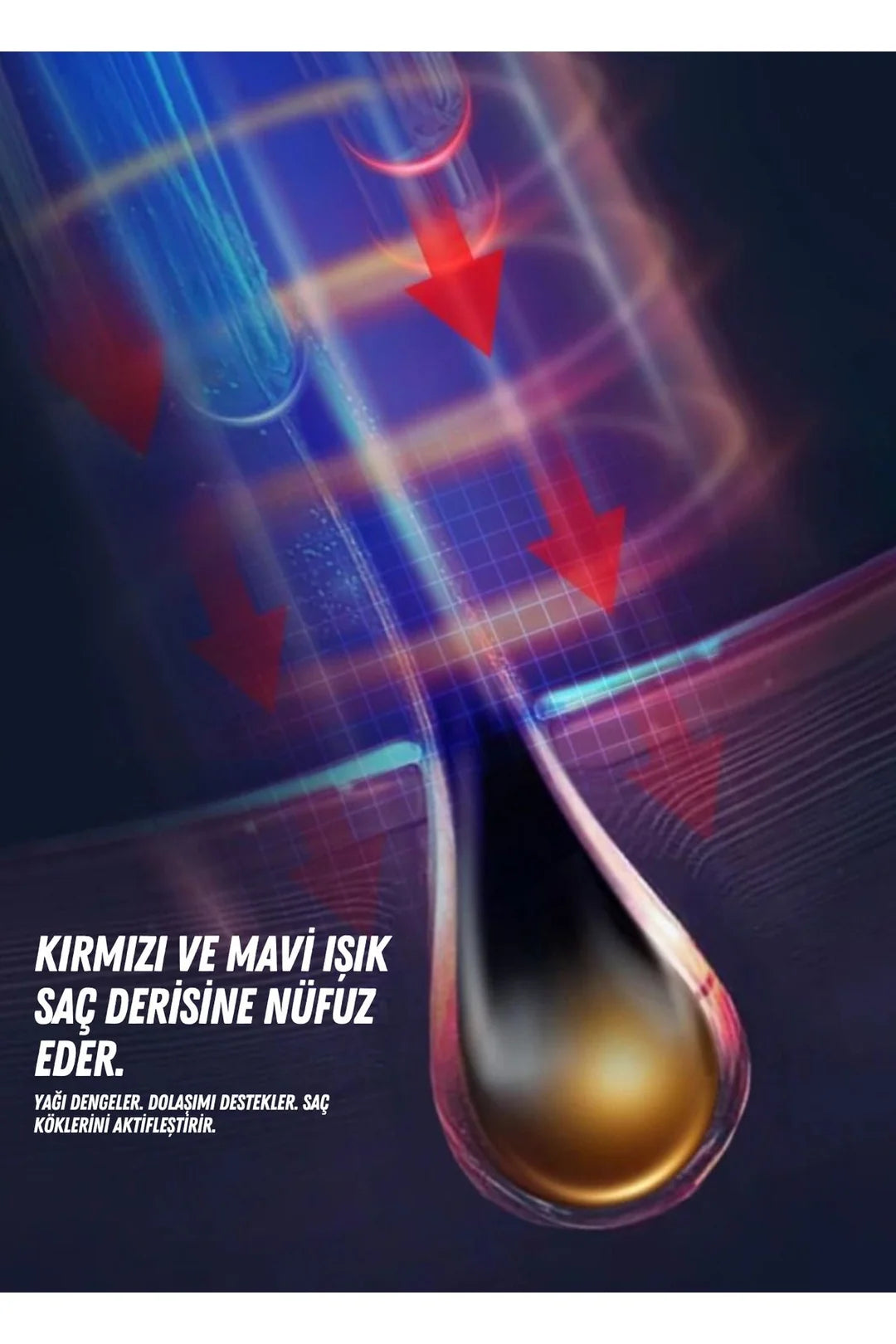 Şarjlı İyonik Saç Tarağı – Saç Dökülmesine Karşı Bakım