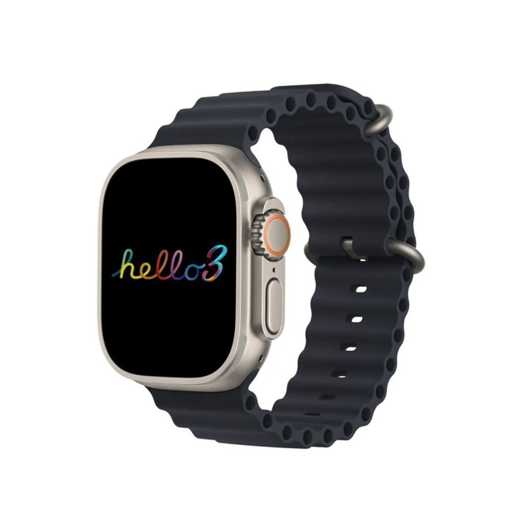Hello Watch 3+ AMOLED 2.04” Akıllı Saat | GPS – NFC – 4GB Dahili Hafıza – 3 Kordonlu