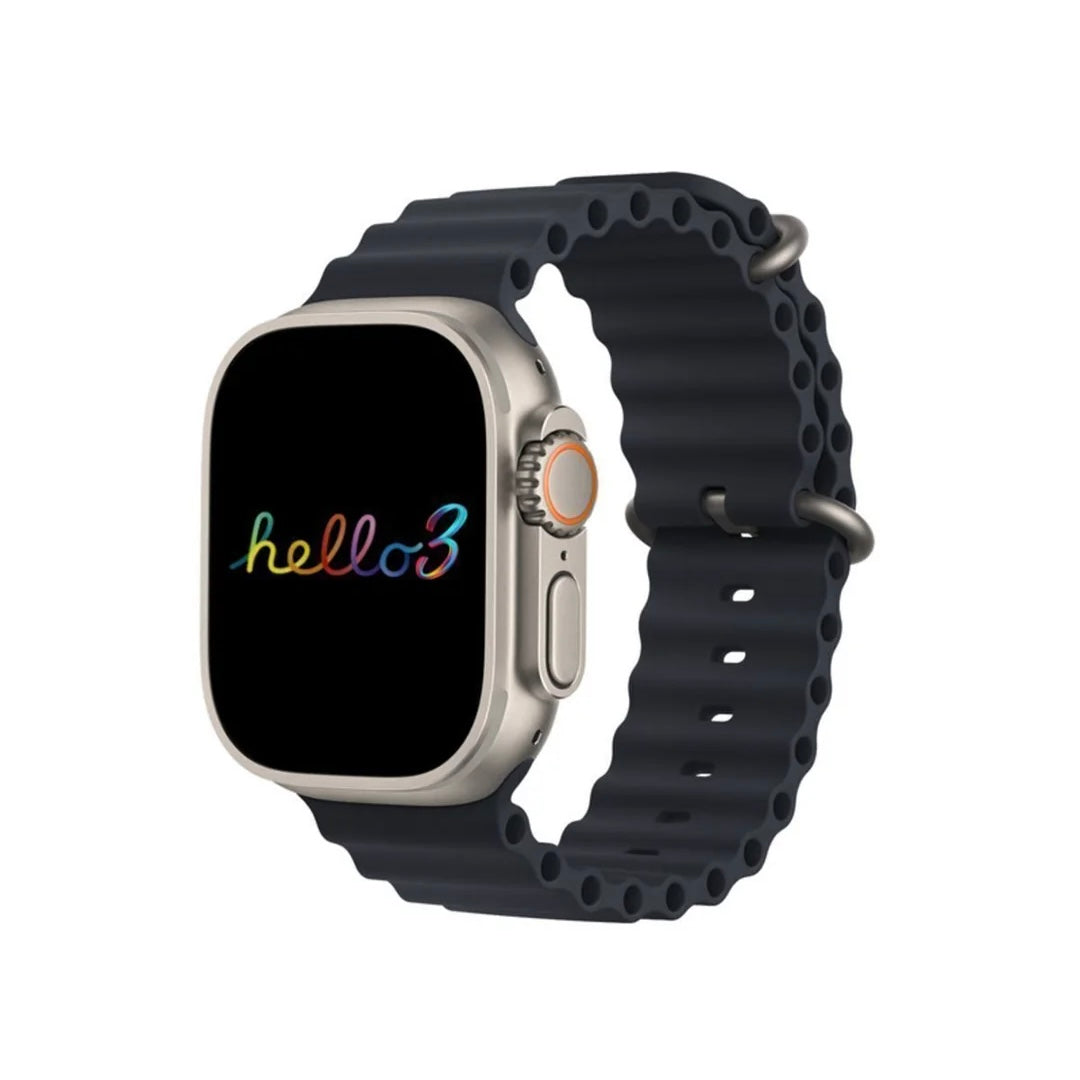 Hello Watch 3+ AMOLED 2.04” Akıllı Saat | GPS – NFC – 4GB Dahili Hafıza – 3 Kordonlu