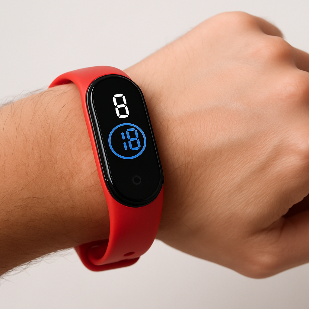 Dijital Dokunmatik Led Ekran Renkli Unisex Saat