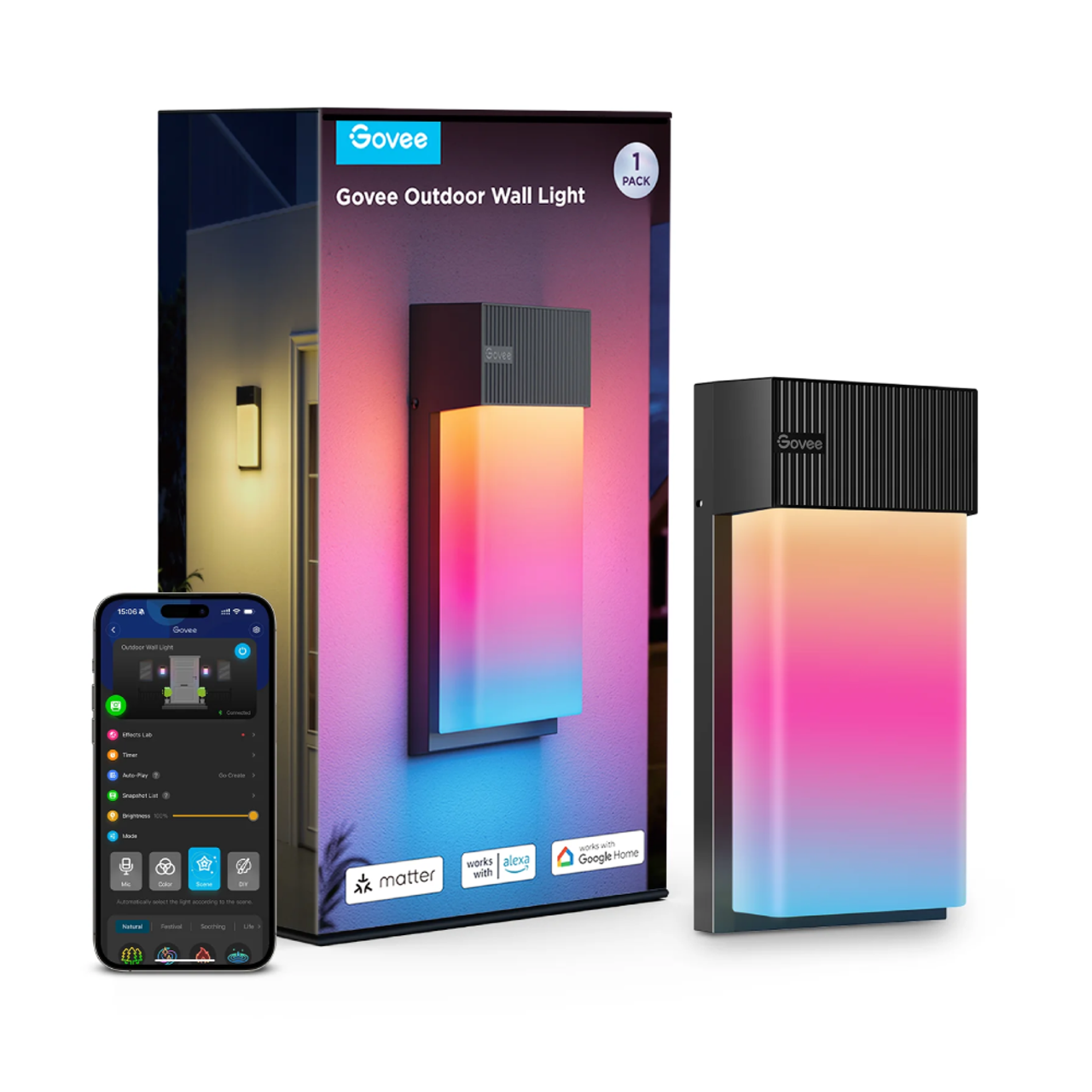 Govee H70753D1 Rgbıcww Duvar Işığı 1 Adet