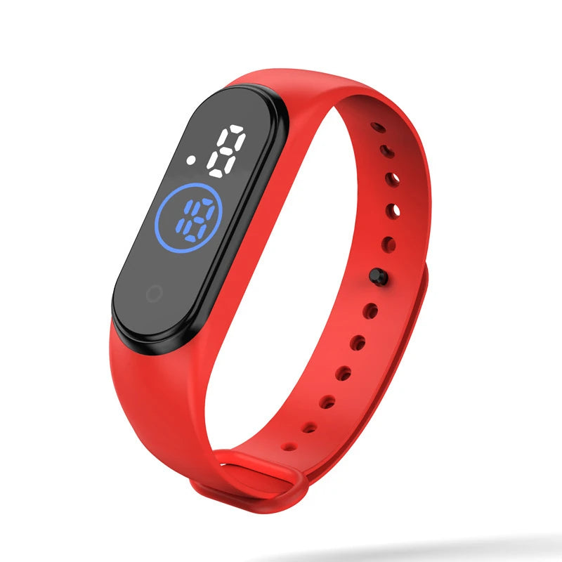 Dijital Dokunmatik Led Ekran Renkli Unisex Saat